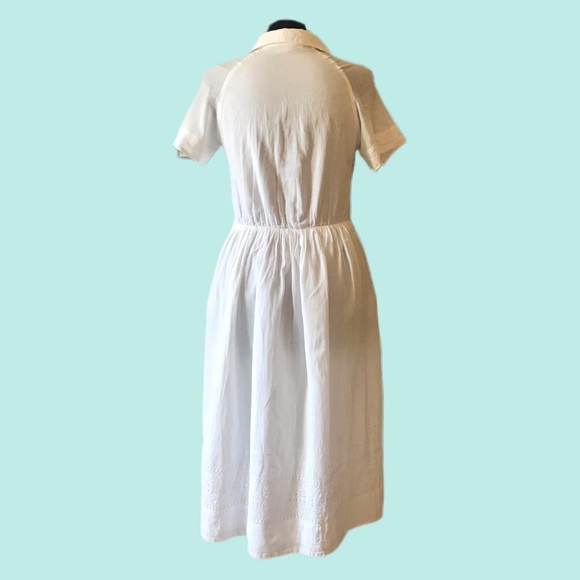 Paul & Joe Sister White Midi Dress- Like New - Picture 4 of 6
